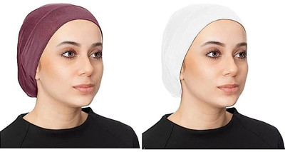 Caiuse Solid Beanie Cap(Pack of 2)