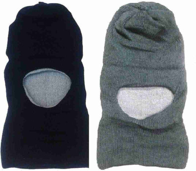 STYLE ACADEMY Solid Beanie Cap(Pack of 2)