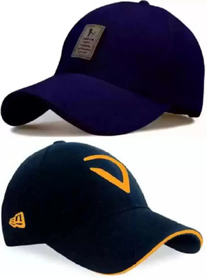 FLEXCYCAP Embroidered, Solid, Self Design Sports/Regular Cap Cap(Pack of 2)