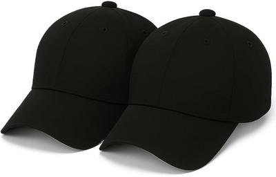 ILLARION Striped, Solid, Self Design Sports/Regular Cap Cap(Pack of 2)