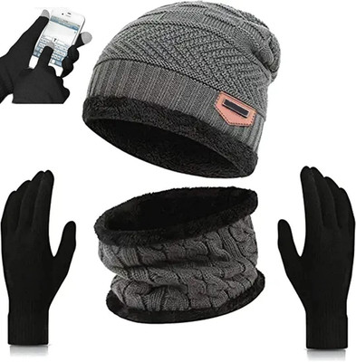 Artivri Solid Beanie Cap(Pack of 4)
