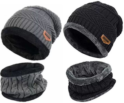 Winntressy Woven Beanie Cap(Pack of 4)