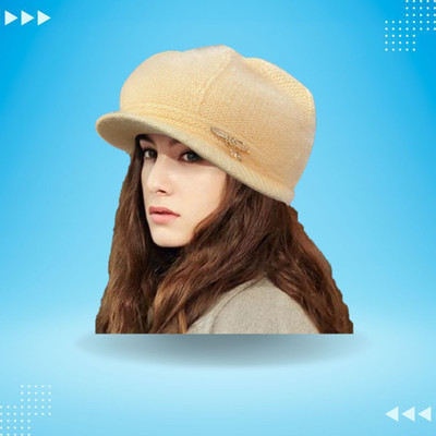 alis Self Design, Solid, Woven Beanie Cap