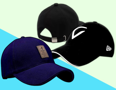 VIRAT Applique, Self Design, Solid Sports/Regular Cap Cap(Pack of 2)