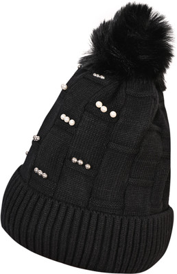 SFAB Embellished, Self Design Beanie Cap