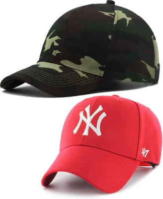 selloria Solid, Self Design, Embroidered Sports/Regular Cap Cap(Pack of 2)