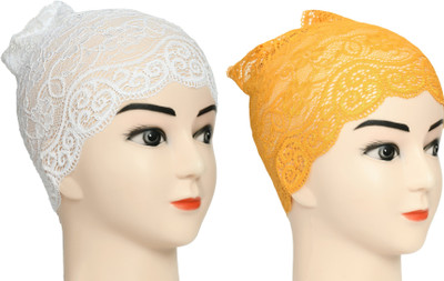 DCENT KRAFT Self Design Skull Cap Cap(Pack of 2)