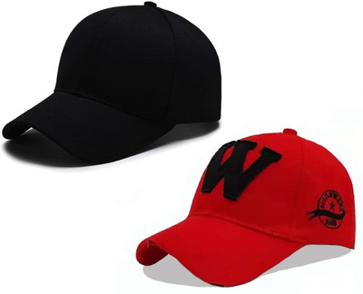 CLASSYMAESSI Self Design Sports/Regular Cap Cap(Pack of 2)
