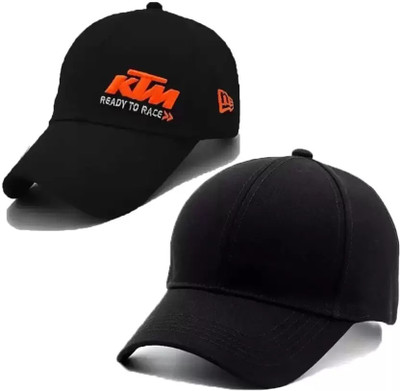 HMOGOVON Solid, Embroidered Sports/Regular Cap Cap(Pack of 2)
