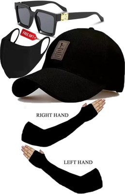 CLASSYMESSI Solid, Self Design Sports/Regular Cap Cap(Pack of 4)