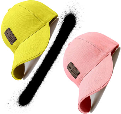 CLASSYMESSI Solid, Self Design Sports/Regular Cap Cap(Pack of 2)
