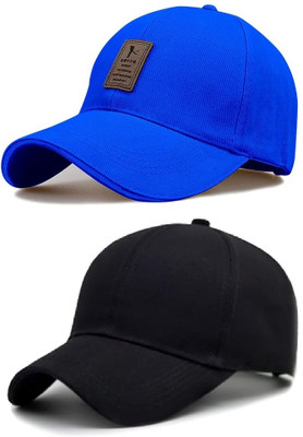 cap world Printed, Self Design, Solid Sports/Regular Cap Cap(Pack of 2)