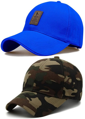 cap world Solid, Self Design Sports/Regular Cap Cap(Pack of 2)