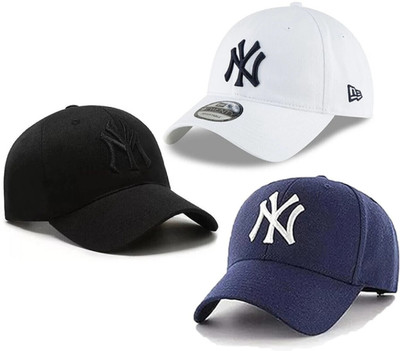 cap world Embroidered, Self Design, Solid Sports/Regular Cap Cap(Pack of 3)