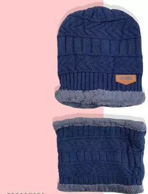 Shaoki Solid Beanie Cap(Pack of 3)