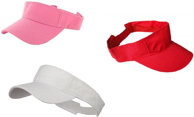 Kolva Solid Visor Cap Cap(Pack of 3)
