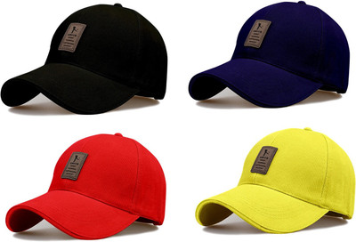 Evanden Embellished Sports/Regular Cap Cap(Pack of 4)