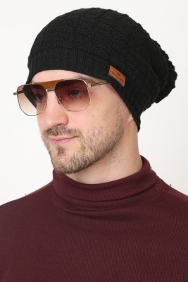 vactly Self Design Beanie Cap