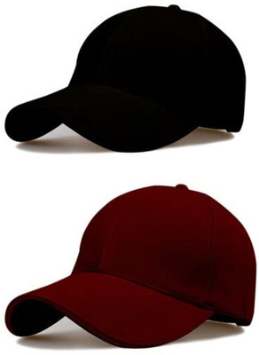 Adorazone Solid Sports/Regular Cap Cap(Pack of 2)
