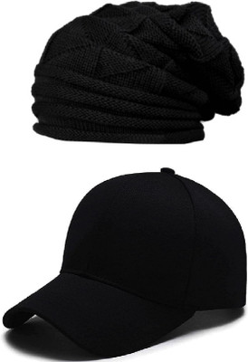 Westery Solid, Self Design, Applique Sports/Regular Cap Cap(Pack of 2)