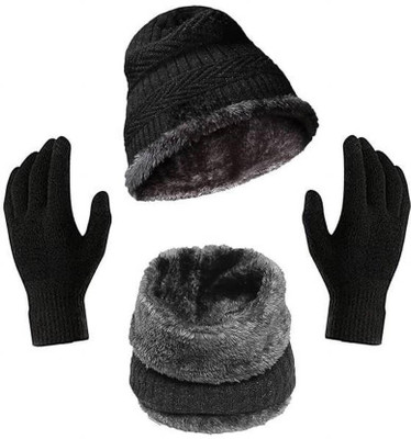 Knotyy Solid Skull Cap Cap(Pack of 3)