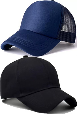 FD FLORIDA Solid, Self Design Sports/Regular Cap Cap(Pack of 2)