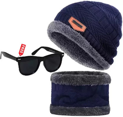 FLEXCY Beanie Cap(Pack of 2)