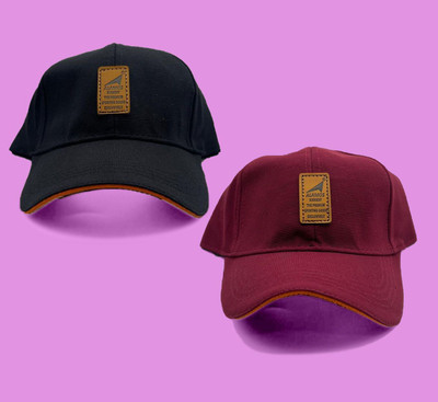 AngaarLook Printed, Self Design, Solid Sports/Regular Cap Cap(Pack of 2)