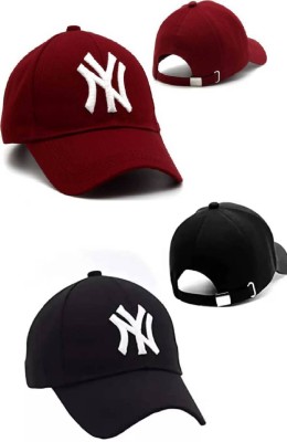 Nk tip top Solid, Applique, Printed, Embroidered Sports/Regular Cap Cap(Pack of 2)