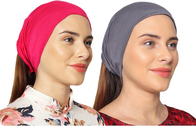 MONATI Solid Skull Cap Cap(Pack of 2)