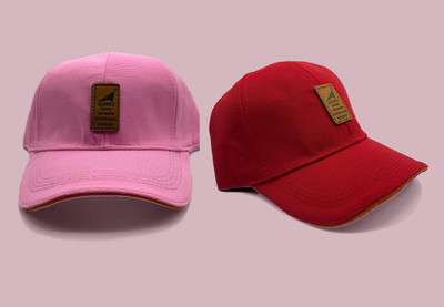 Rigzy Printed, Self Design, Solid Sports/Regular Cap Cap(Pack of 2)