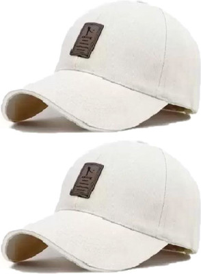 ILLARION Printed, Self Design, Solid Sports/Regular Cap Cap(Pack of 2)