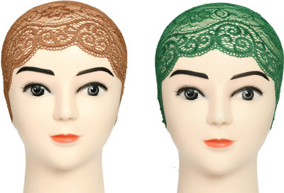 DCENT KRAFT Self Design Skull Cap Cap(Pack of 2)