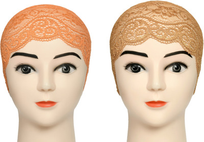DCENT KRAFT Self Design Skull Cap Cap(Pack of 2)