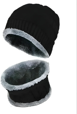 Satyam TRADERS Solid Beanie Cap(Pack of 2)