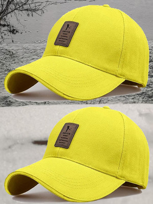 CLASSYMAESSI Self Design Sports/Regular Cap Cap(Pack of 2)