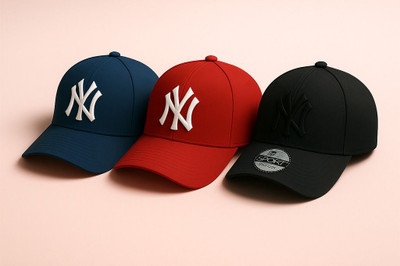 ILLEARION Embroidered, Self Design, Solid Sports/Regular Cap Cap(Pack of 3)