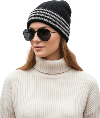 iSweven Woven, Solid Beanie Cap