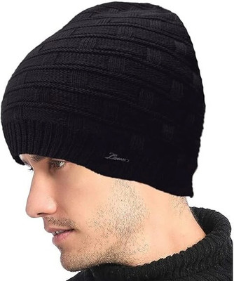COOL INDIANS Self Design, Solid Beanie Cap