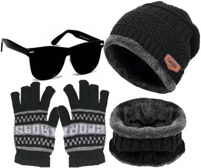 CLASSYMESSI Beanie Cap(Pack of 3)