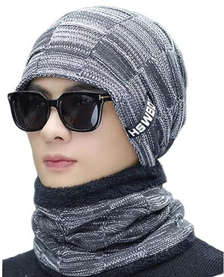 D Inoru Self Design Beanie Cap