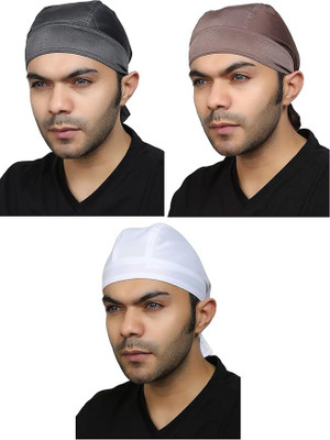 Tough Headwear Solid Skull Cap Cap(Pack of 3)