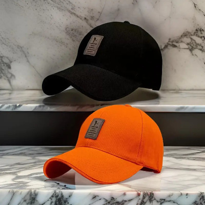 CLASSYMESSI Printed, Self Design, Solid Sports/Regular Cap Cap(Pack of 2)