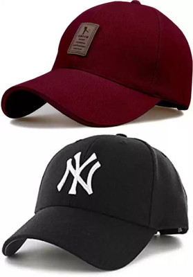 Evanden Solid Sports/Regular Cap Cap(Pack of 2)