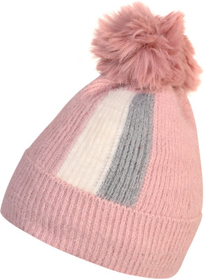 LOOM LEGACY Solid, Self Design, Printed Beanie Cap