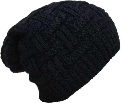 vactly Solid, Striped, Woven Monkey Cap Cap