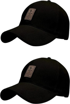 Rozti Solid Sports/Regular Cap Cap(Pack of 2)