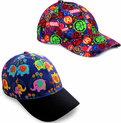 Knotyy Printed Snapback Cap Cap(Pack of 2)
