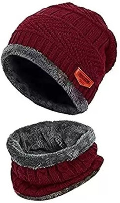 NKL Woven Beanie Cap(Pack of 2)