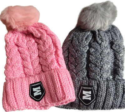 Arvinjohn Solid Beanie Cap(Pack of 2)